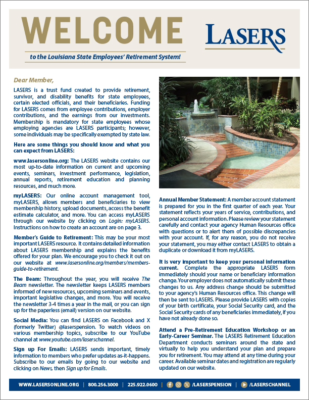 Welcome to LASERS Brochure PDF