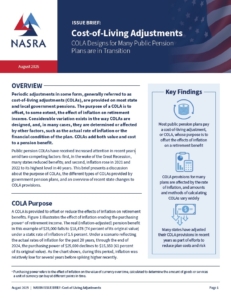 Preview of the NASRA Brief on Cost-of-Living Adjustments