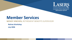 Click to view the Member Services Update slides.